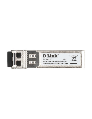 D-Link DEM-431XT red modulo transceptor Fibra óptica 10000 Mbit s SFP+ 850 nm
