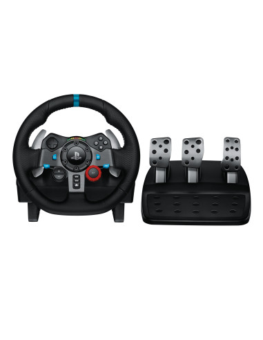 Logitech G 941-000112 mando y volante Negro USB Volante + Pedales Analógico PC, PlayStation 4, PlayStation 5, Playstation 3