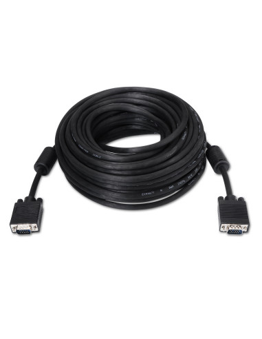AISENS A113-0076 cable VGA 20 m VGA (D-Sub) Negro