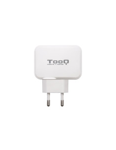 TooQ Cargador de Pared doble puerto USB-C + USB A, 27W 2