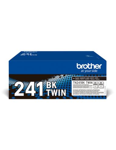 Brother TN-241BKTWIN cartucho de tóner 2 pieza(s) Original Negro