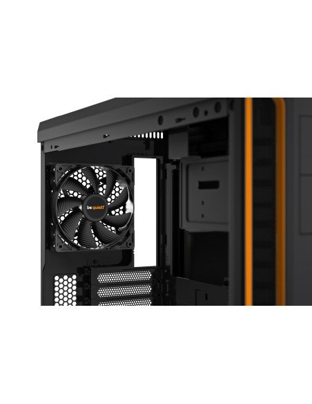 be quiet! Pure Base 600 Window Midi Tower Negro, Naranja