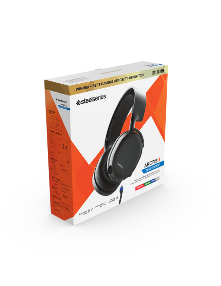 Steelseries Arctis 3 Auriculares Inalámbrico y alámbrico Diadema Juego Bluetooth Negro