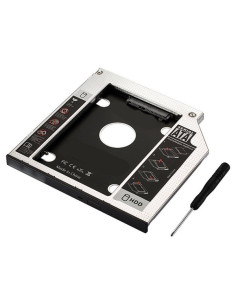 Ewent EW7003 funda para disco duro externo Acrilonitrilo butadieno estireno (ABS), Aluminio Negro, Blanco 2