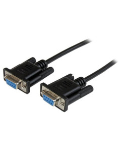 StarTech.com Cable de 2m Nulo de Módem Serie RS232 DB9 - Hembra a Hembra - Color Negro