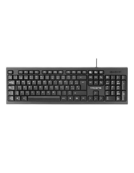 Tacens Anima AK0 - Teclado profesional (membrana, pulsación optimizada, diseño ecológico, USB 2.0, Mac Linux Windows