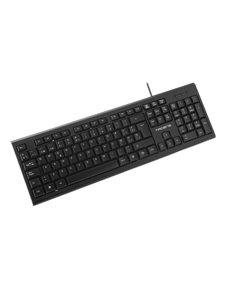 Tacens Anima AK0 - Teclado profesional (membrana, pulsación optimizada, diseño ecológico, USB 2.0, Mac Linux Windows