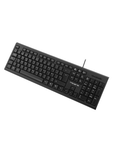 Tacens Anima AK0 - Teclado profesional (membrana, pulsación optimizada, diseño ecológico, USB 2.0, Mac Linux Windows