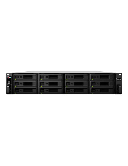 Synology RX1217RP unidad de disco multiple 0 TB Bastidor (2U) Negro, Gris