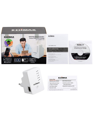 Edimax EW-7438RPn Mini Transmisor de red Blanco
