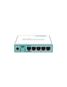 Mikrotik RB750GR3 router Gigabit Ethernet Turquesa, Blanco 2