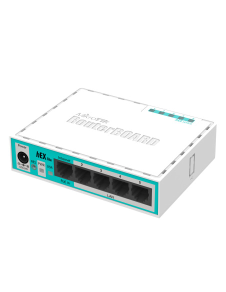 Mikrotik hEX lite router Blanco