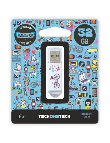 TECH ONE TECH TEC4005-32 unidad flash USB 32 GB USB tipo A 2.0 Multicolor
