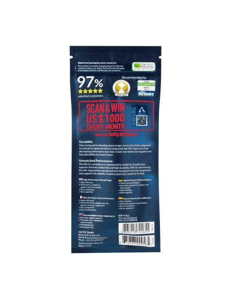 ARCTIC MX-4 compuesto disipador de calor Pasta térmica 8,5 W m·K 4 g
