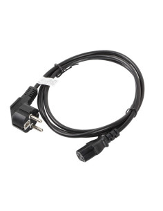Lanberg CA-C13C-10CC-0018-BK cable de transmisión Negro 1,8 m C13 acoplador CEE7 7 2