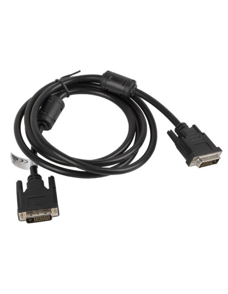 Lanberg CA-DVID-10CC-0018-BK cable DVI 1,8 m DVI-D Negro