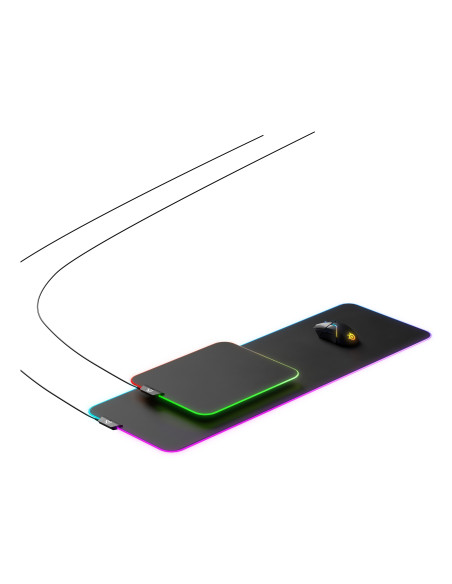 Steelseries QcK Prism Cloth XL Alfombrilla de ratón para juegos Negro