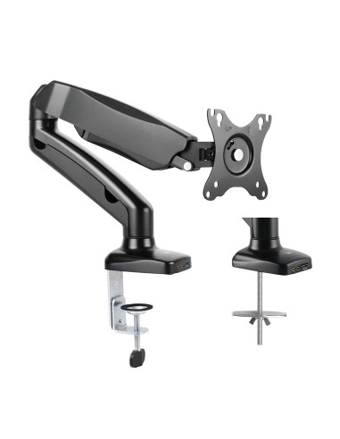 Ewent EW1515 soporte para monitor 81,3 cm (32") Escritorio Negro