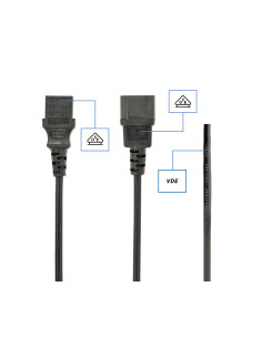 Gembird PC-189-VDE cable de transmisión Negro 1,8 m C14 acoplador