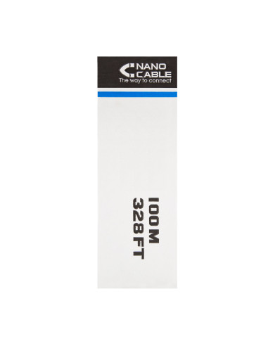 Nanocable Cable Red RJ45 Cat.5e UTP Rigido AWG24 Exterior, 100 M