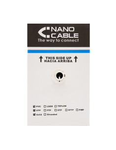 Nanocable 10.20.0504-EXT-BK cable de red Negro 305 m Cat6 U UTP (UTP) 2