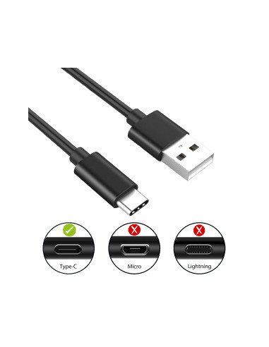 Ewent EC1034 cable USB USB 2.0 1,8 m USB A USB C Negro