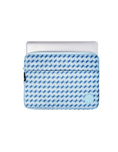 Smile Funda Sleeve para Portátil y Tablet hasta 13-14 pulgadas estampado geométrico de color Azul