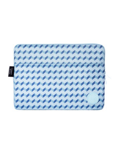 Smile Funda Sleeve para Portátil y Tablet hasta 13-14 pulgadas estampado geométrico de color Azul 2