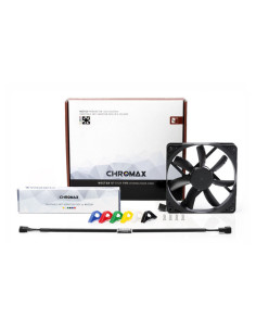 Noctua NF-S12A PWM chromax.black.swap Carcasa del ordenador Ventilador 12 cm Negro 1 pieza(s) 2