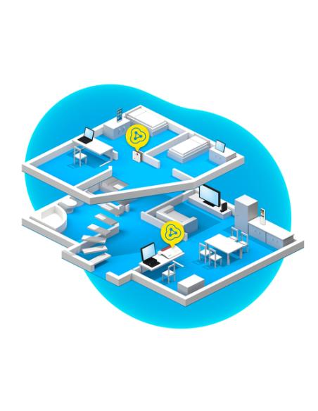 Repeater FRITZ! 1200 AX Repetidor de red 2400 Mbit/s Blanco