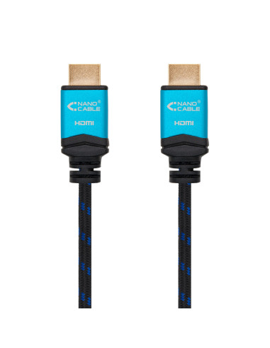 Nanocable Cable HDMI V2.0 4K@60GHz 18 Gbps A M-A M, negro, 1.5 m.