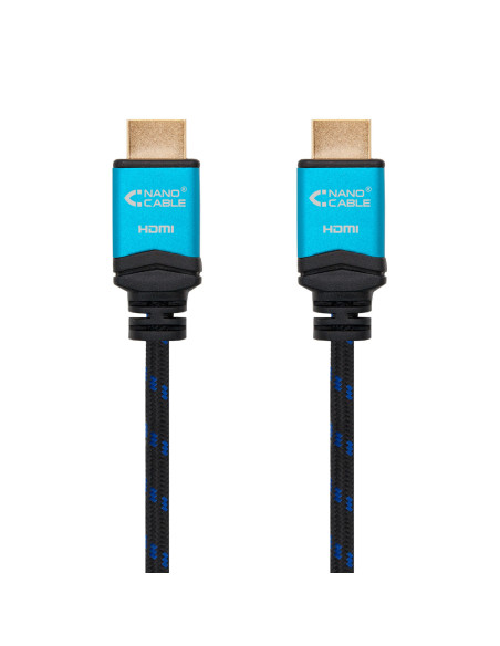 Nanocable Cable HDMI V2.0 4K@60GHz 18 Gbps A M-A M, negro, 1.5 m.