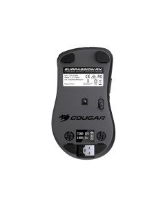 COUGAR Surpassion RX ratón Juego mano derecha RF Wireless + USB Type-A Óptico 7200 DPI 2