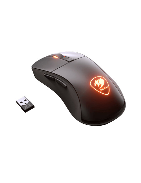 COUGAR Surpassion RX ratón Juego mano derecha RF Wireless + USB Type-A Óptico 7200 DPI