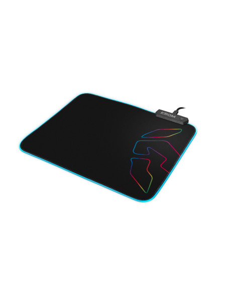 Krom Knout RGB Alfombrilla de ratón para juegos Negro