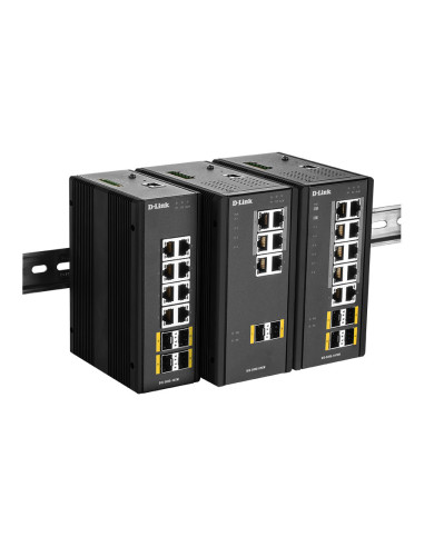 D-Link DIS‑300G‑12SW Gestionado L2 Gigabit Ethernet (10 100 1000) Negro