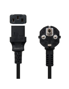 Nanocable 10.22.0103 cable de transmisión Negro 3 m C13 acoplador CEE7 7 2