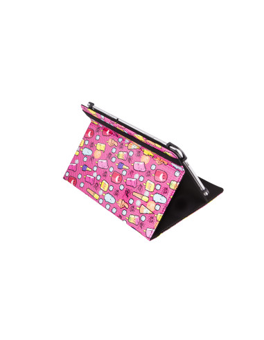 SilverHT Funda Universal Estampada - 9'' - 10.1'' - Cool Ice Pop Rojo