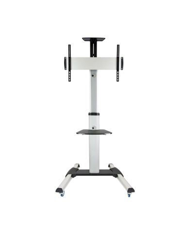 TooQ FS1870M-B soporte para pantalla de señalización 94 cm (37") Negro, Plata