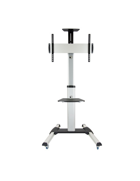 TooQ FS1870M-B soporte para pantalla de señalización 94 cm (37") Negro, Plata