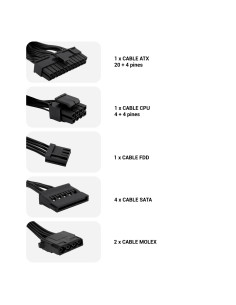 CoolBox FUENTE DE ALIMENTACION ATX BASIC 500GR 500W 2