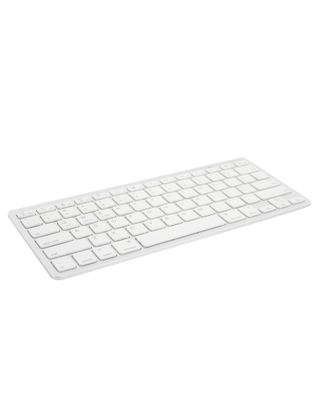 Ewent EW3161 teclado Oficina Bluetooth QWERTY Español Plata, Blanco