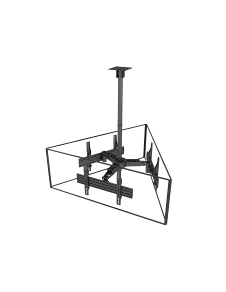 Equip Soporte de TV de triple pantalla para montaje en techo de 37"-65