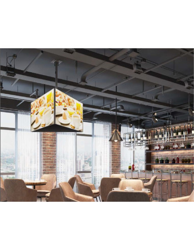 Equip Soporte de TV de triple pantalla para montaje en techo de 37"-65