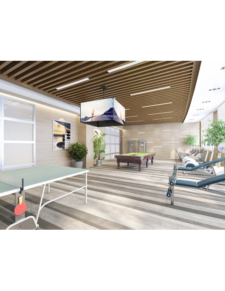 Equip Soporte de techo para TV de pantalla cuádruple de 37"-65