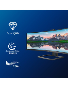 Philips P Line Pantalla LCD curva 32 9 SuperWide 499P9H 00 2