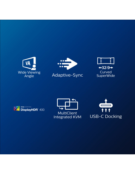 Philips P Line Pantalla LCD curva 32 9 SuperWide 499P9H 00