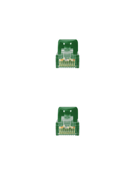 Nanocable Cable de red latiguillo RJ45 LSZH Cat.6A UTP AWG24, Verde, 0.5m