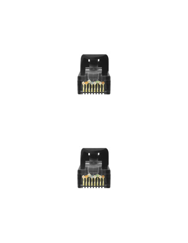 Nanocable Cable de red latiguillo RJ45 LSZH Cat.6A UTP AWG24, Negro, 3.0m