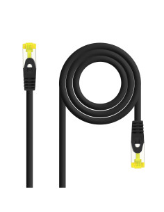 Nanocable Cable de red latiguillo RJ45 LSZH Cat.6A SFTP AWG26, Negro, 1.0 m